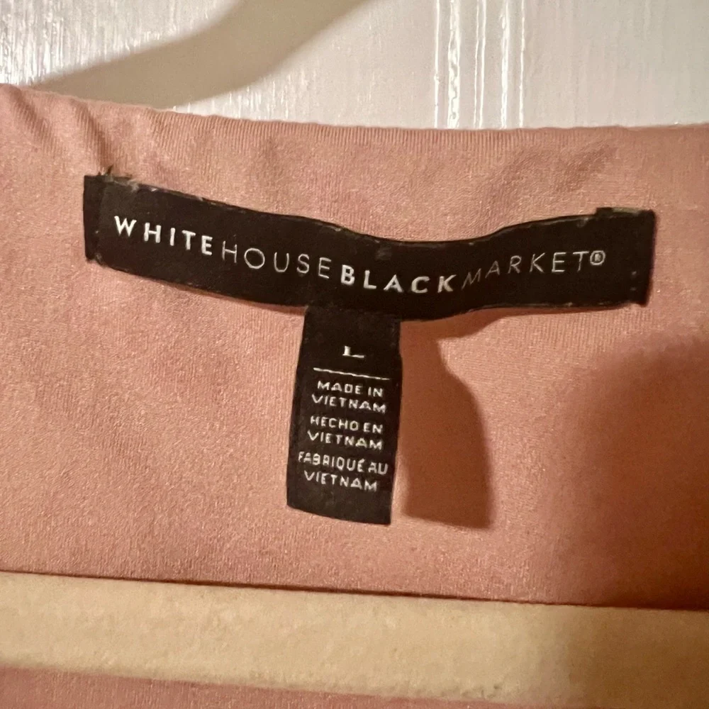 White House Black market pink/mauve velvet tank - Picture 3 of 5